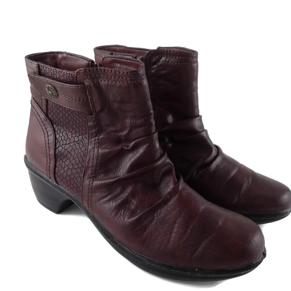 Easy Spirit Ruched Style Ankle Boots Size 7.5 - Picture 1 of 6